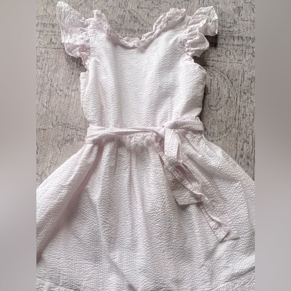 Crewcuts 5T pink seersucker dress! The most adorable for the 4th!